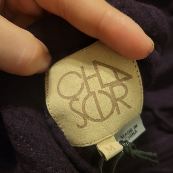 Chaser Longsleeve Stappy Back Waffle Knit Top  size medium new with tags - Picture 4 of 4